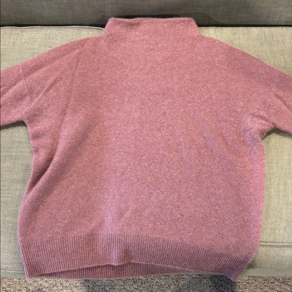 Vince Mauve Knit Turtleneck